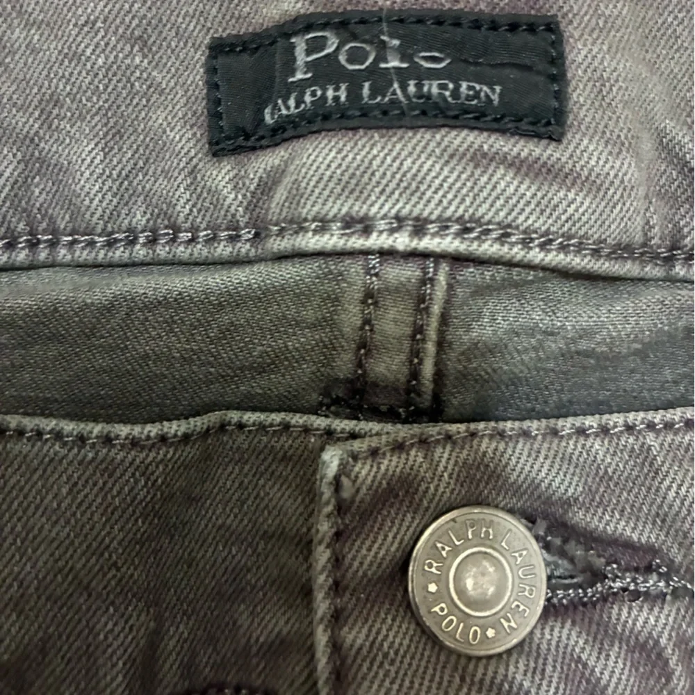 Polo Ralph Lauren Black Denim Jeans with Twill Weave Pre Owned Great Condition